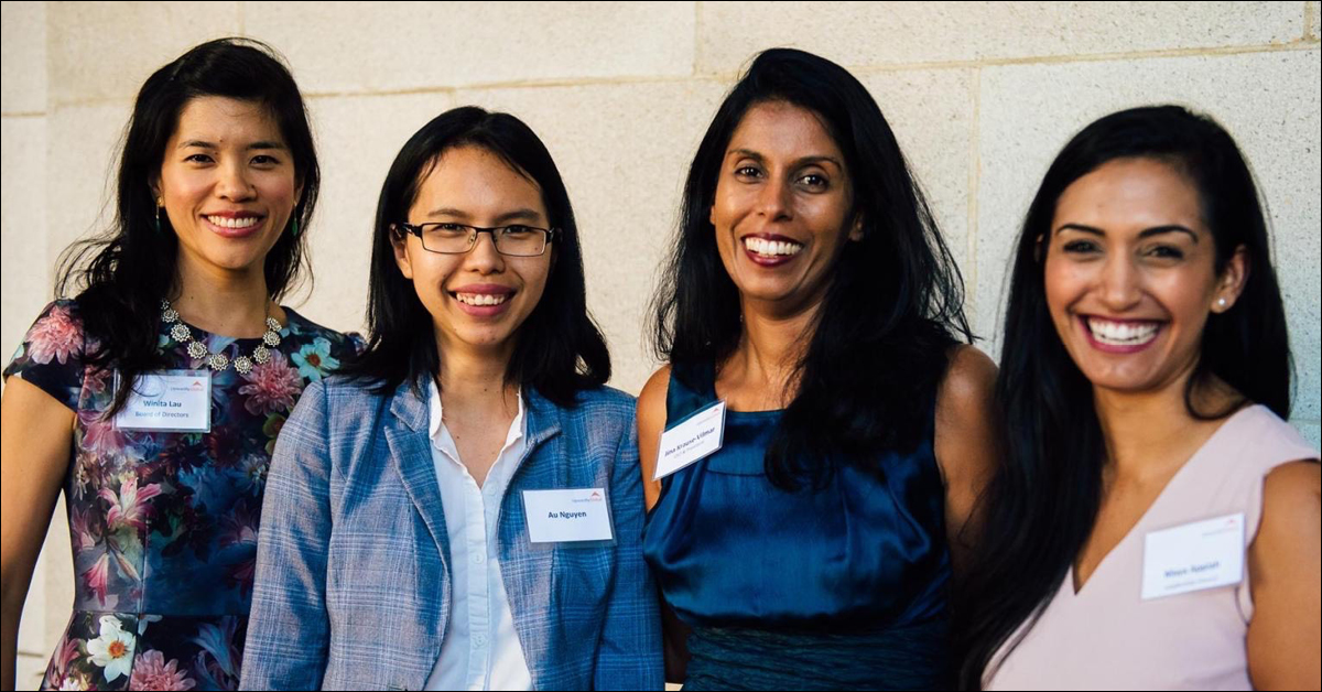 Image of four women smiling