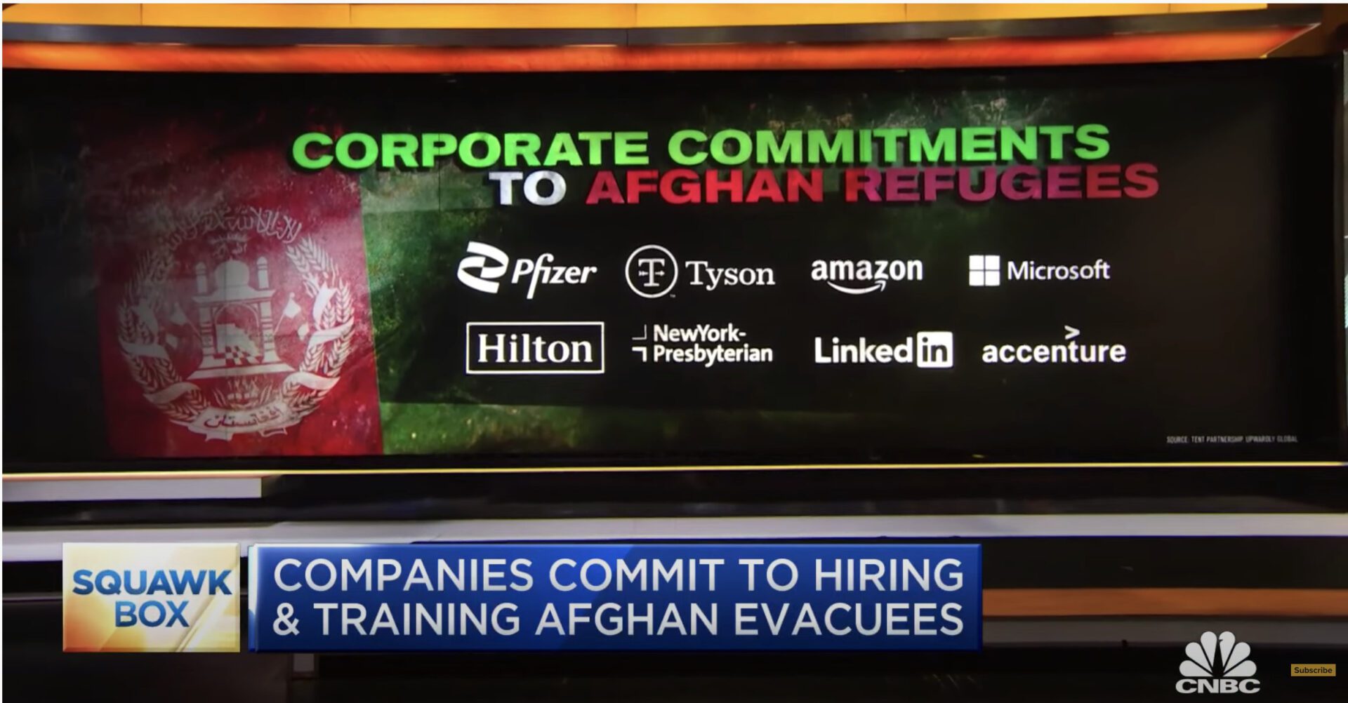 Upwardly Global Featured on CNBC’s “Squawk Box” in Discussion of Companies Hiring Afghan Arrivals
