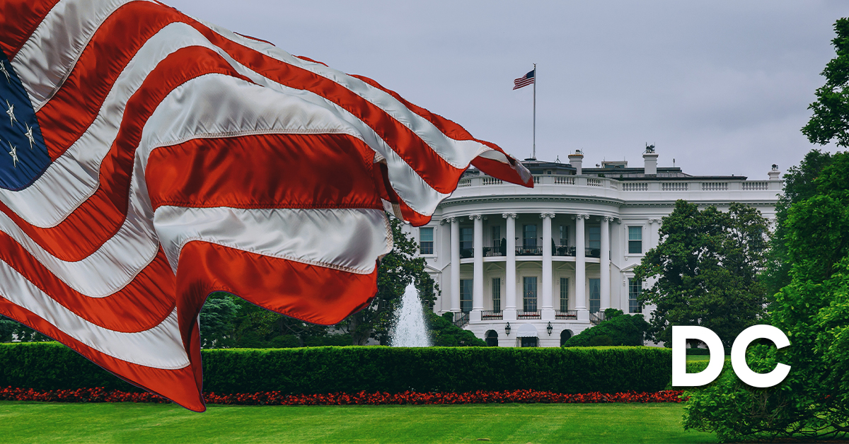 Image of the White house in Washington DC