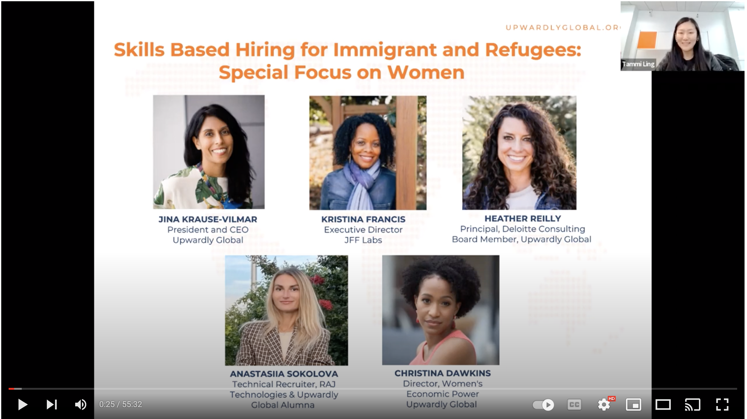 Upwardly Global Hosts Public Board Meeting, "Skills Based Hiring for Immigrants and Refugees: Special Focus on Supporting Women"
