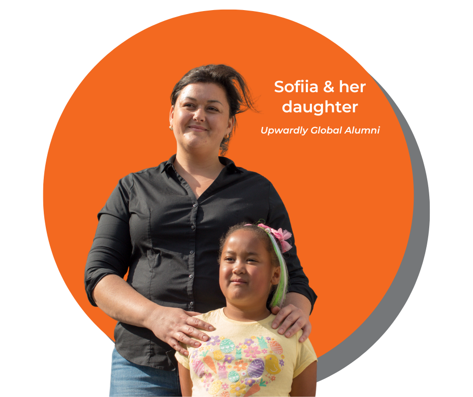 Sofiia, an Upwardly Global Alumni from Ukraine.