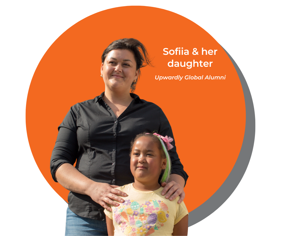 Sofiia, an Upwardly Global Alumni from Ukraine.