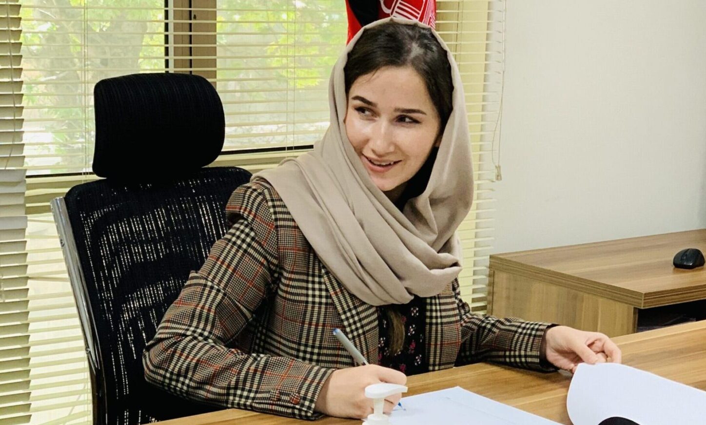 Farzana, an Afghan women's rights advocate