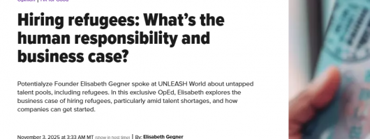 Unleash hiring refugees
